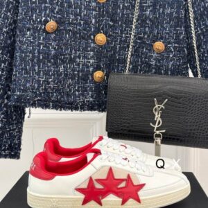 AMIRI Skel-Top-Court Sneakers White and Red