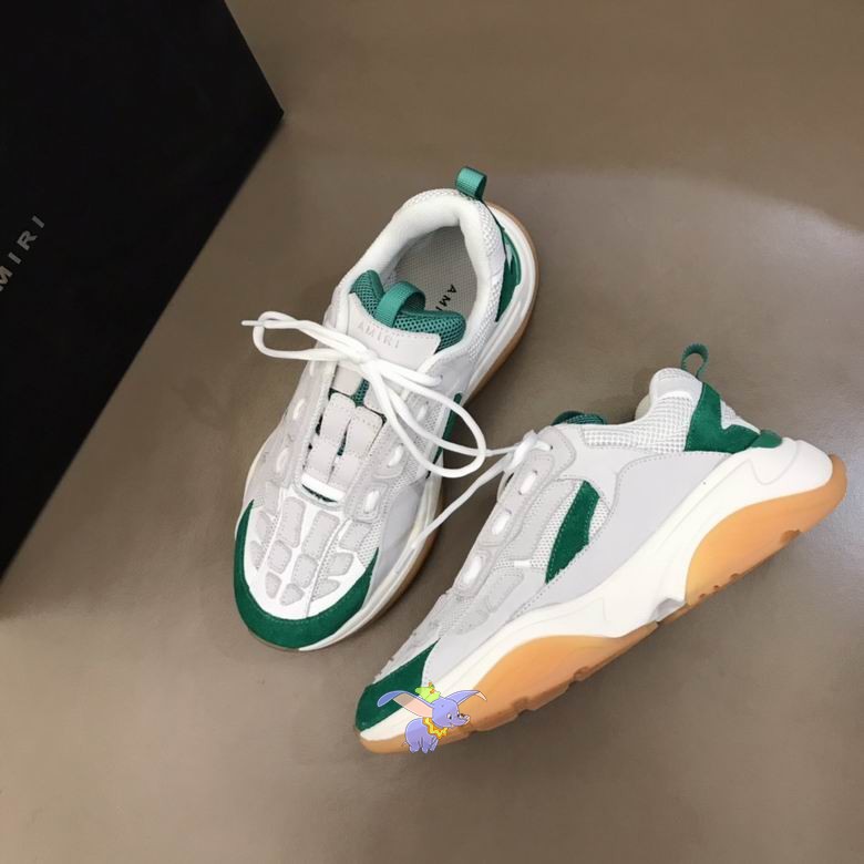 Amiri Bone Runner White Green Gum Sneaker - Image 4