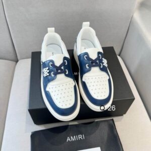 Pair of Amiri-Skayside-Navy-White-Sneaker.