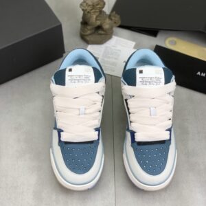Pair of Amiri-Skel-Top-White-Teal-Light-Blue-Sneakers