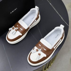 Amiri Loafer-Style Slip-Ons Brown/White