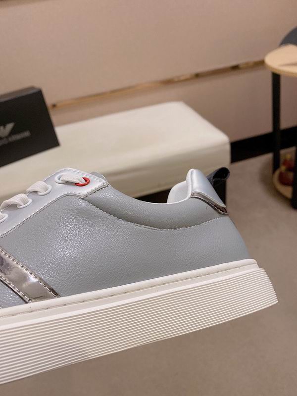 Armani Classic Low-Top Sneaker Grey/Silver - Image 5