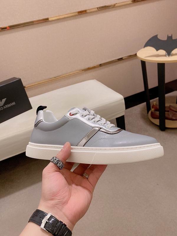 Armani Classic Low-Top Sneaker Grey/Silver - Image 2