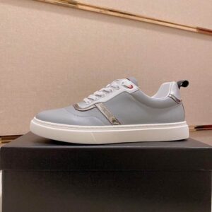 The Armani-Classic-Low-Top-Sneaker-GreySilver