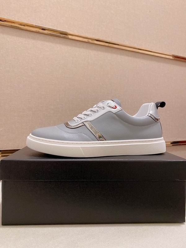 Armani Classic Low-Top Sneaker Grey/Silver - Image 3