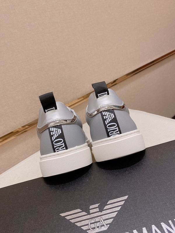 Armani Classic Low-Top Sneaker Grey/Silver - Image 4