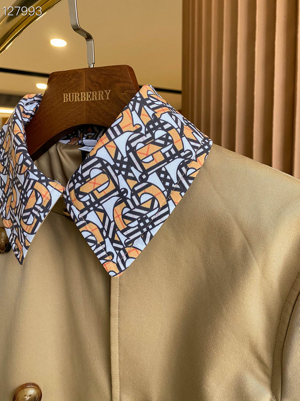 Burberry Honey Monogram Collar Trench - Image 2