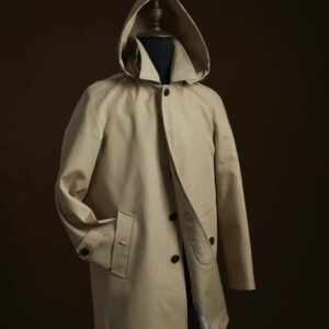 Burberry Hooded Honey Beige Trench Coat