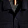 Burberry Midnight Navy Wool Safari Jacket - Image 5