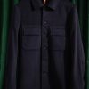 Burberry Midnight Navy Wool Safari Jacket - Image 3