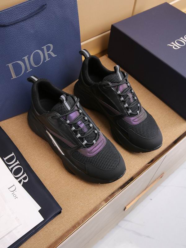 Dior B22 Sneaker - Black and Iridescent Purple - Image 3
