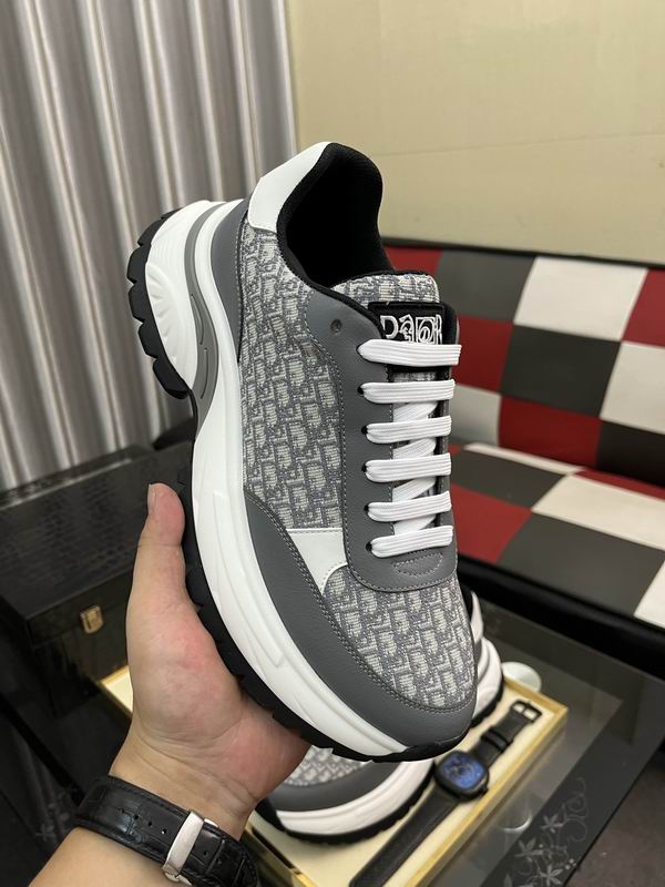 Dior B22 Sneaker in Anthracite and White Oblique