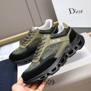 The Dior-Chrono-Olive-and-Black-Oblique Sneaker