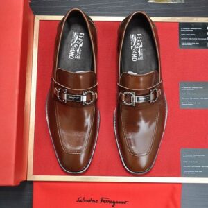 Ferragamo Brown Tramezza Oxford