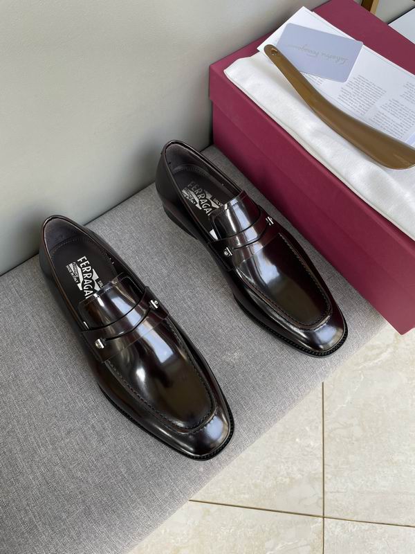 Ferragamo Patent Leather Loafers Burgundy - Image 3