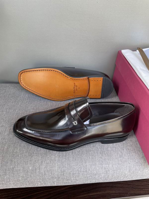 Ferragamo Patent Leather Loafers Burgundy - Image 4