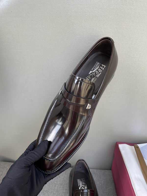 Ferragamo Patent Leather Loafers Burgundy - Image 5