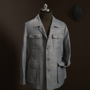 Grey-Checked-Wool-Cashmere-Safari-Jacket