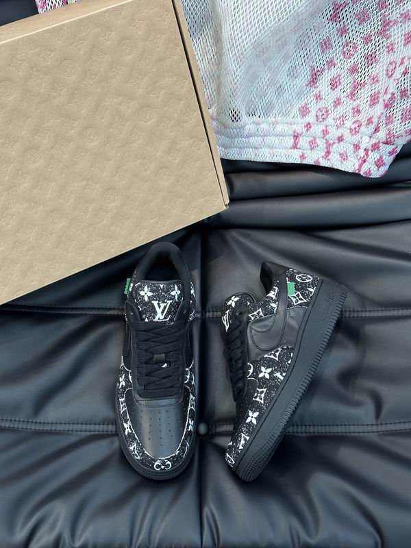 Louis Vuitton Air Force 1 Trainer Black/White Glitter - Image 3