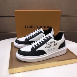 Louis Vuitton Chunky Monogram Canvas Trainer Sneaker - Black/White