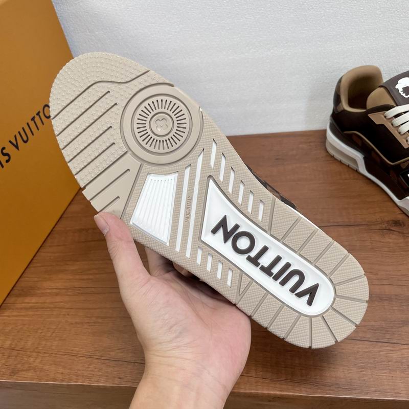 Louis Vuitton Trainer Sneaker Monogram Damier Ebene Brown - Image 2