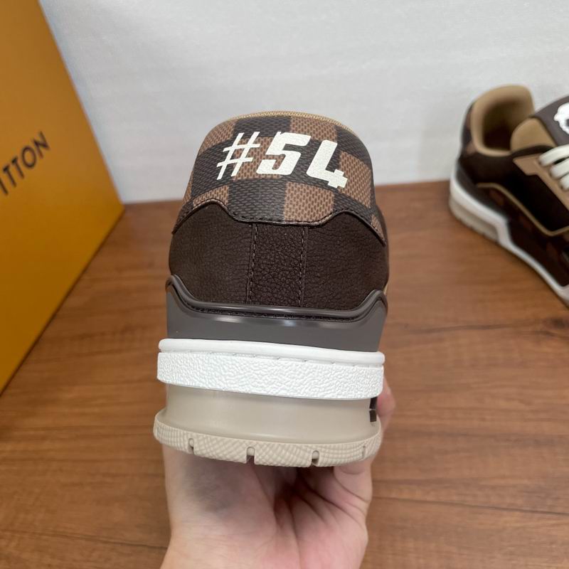 Louis Vuitton Trainer Sneaker Monogram Damier Ebene Brown - Image 3