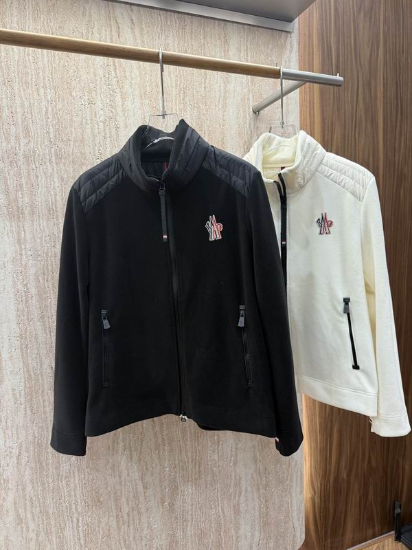 Monclear Quilted-Shoulder Fleece Jacket - Image 3