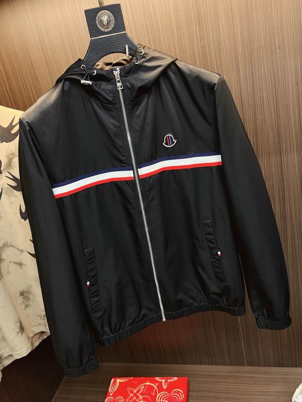 Moncler Tricolor Stripe Nylon Hooded Windbreaker - Image 4