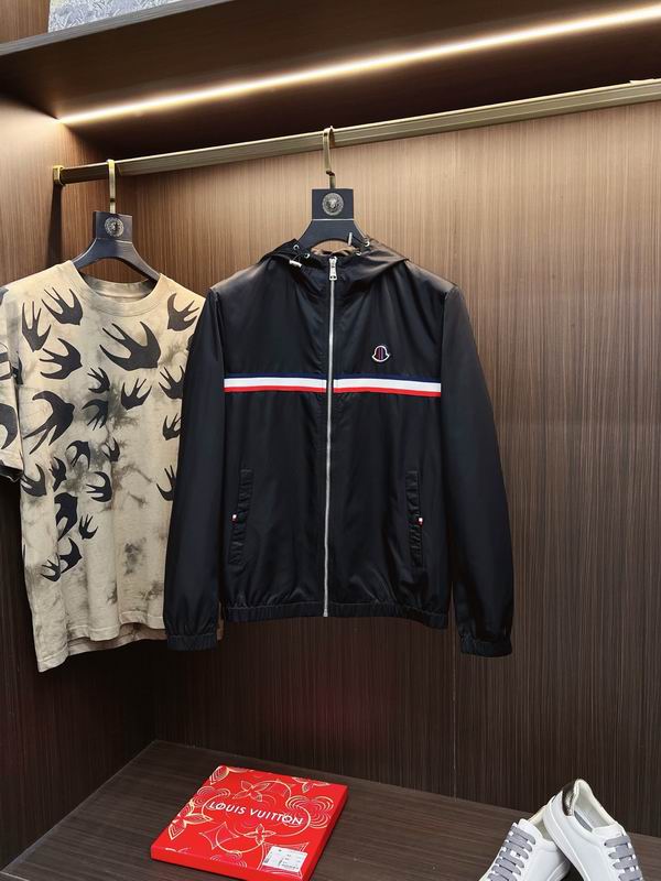 Moncler Tricolor Stripe Nylon Hooded Windbreaker - Image 2