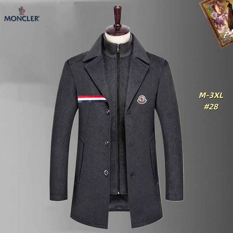 Moncler-Inspired Tricolor Wool Overcoat - Image 3