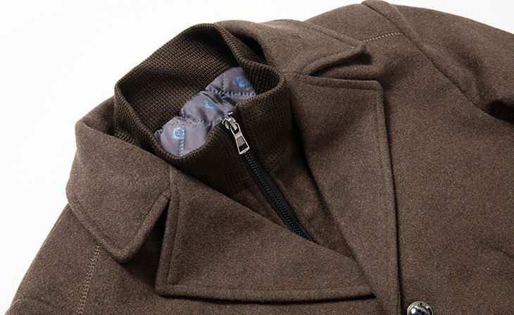 Moncler-Inspired Tricolor Wool Overcoat - Image 2