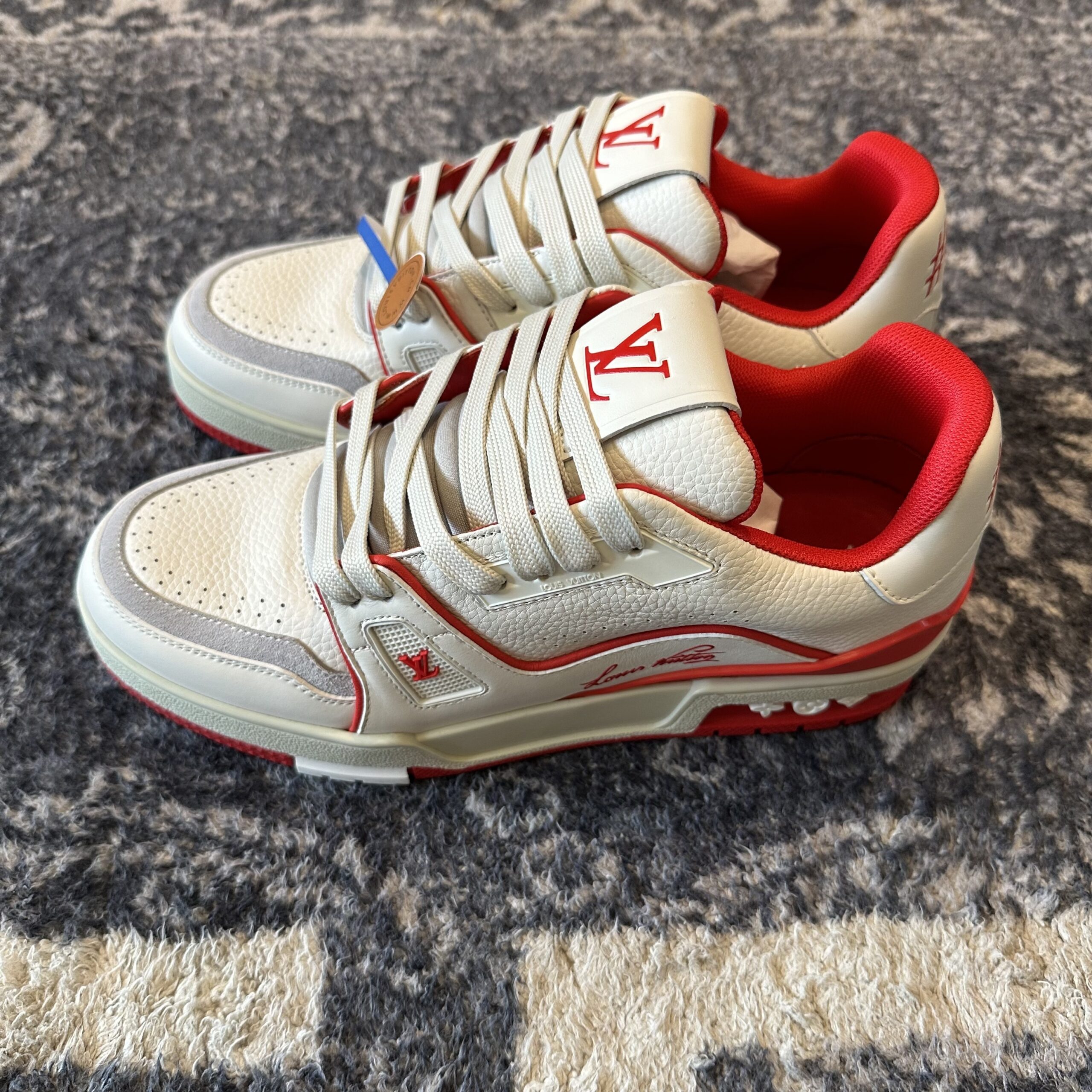 Louis Vuitton LV Trainer 'White Red' Sneaker - Image 5