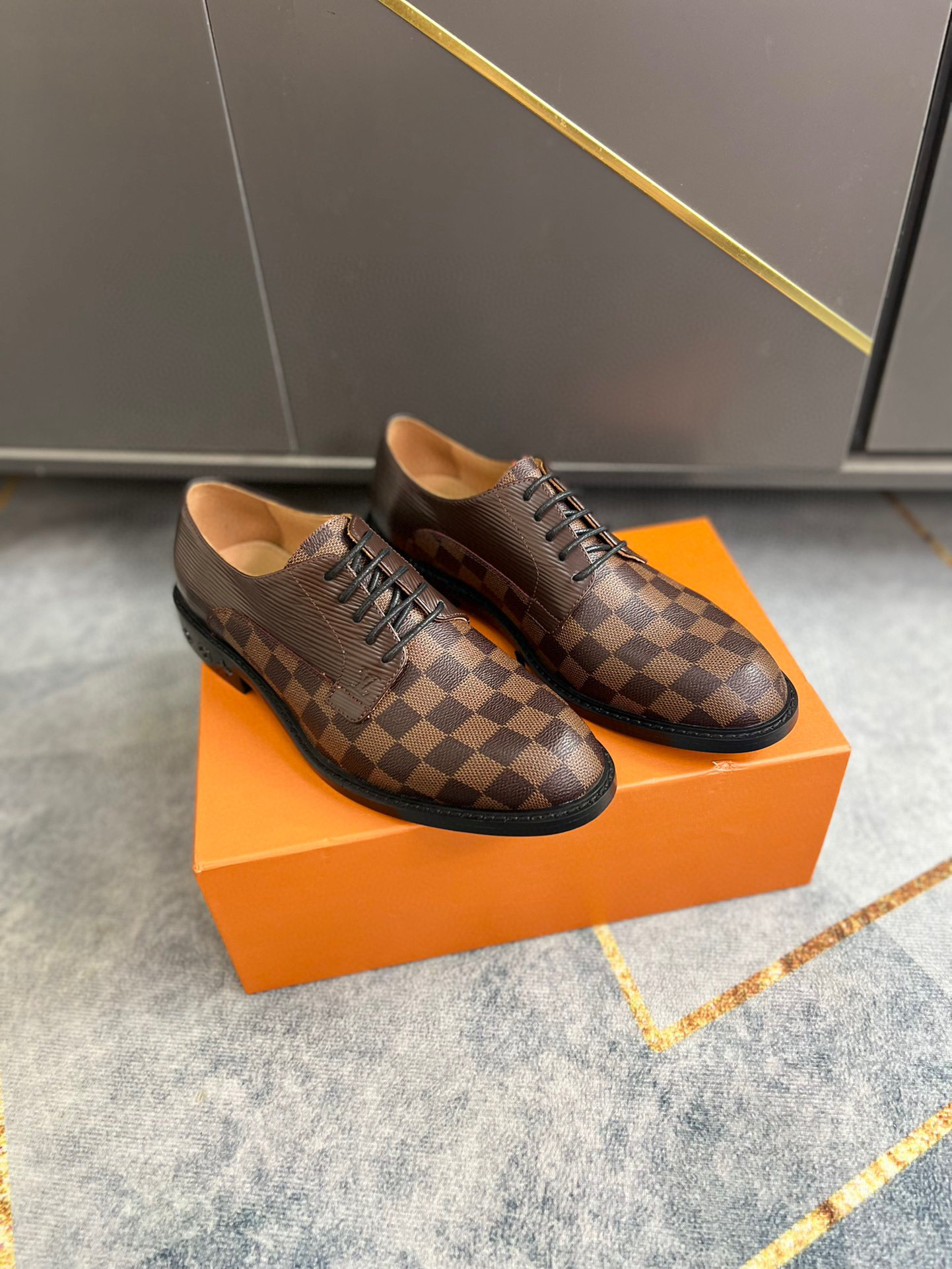 Damier Canvas Classic Derby Shoes - Image 4