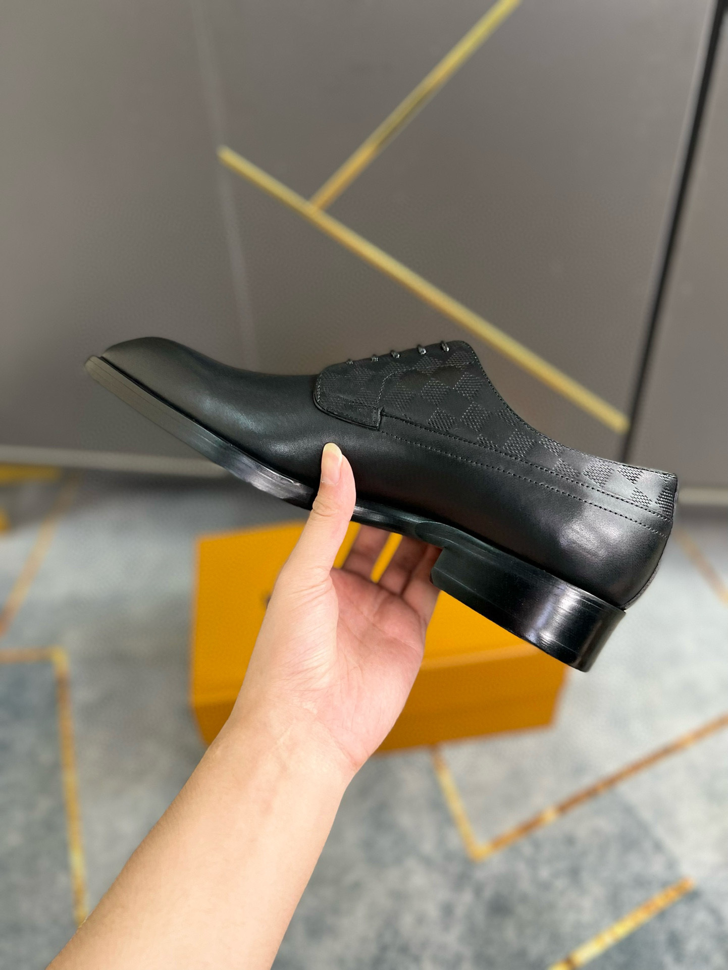 Damier Formal Captoe Oxford Shoe - Image 4