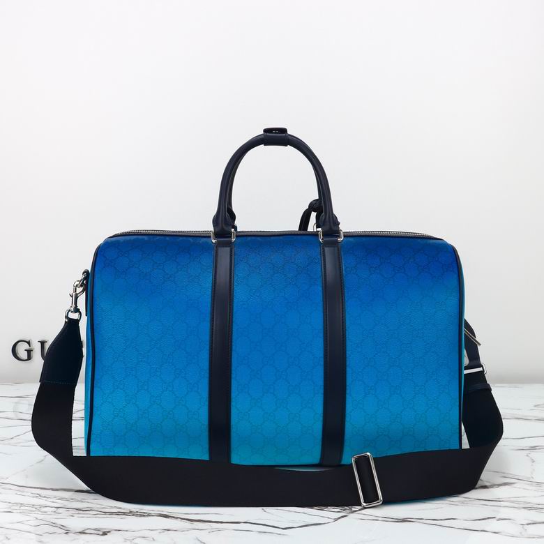 Gucci Ombre Blue GG Monogram Duffle Bag - Image 3