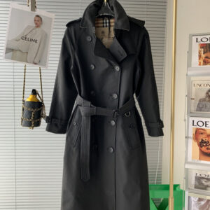 Kensington Mid-Length Trench Coat Black