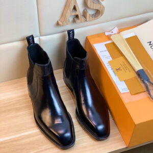 The Louis-Vuitton-Black-Chelsea-Boots