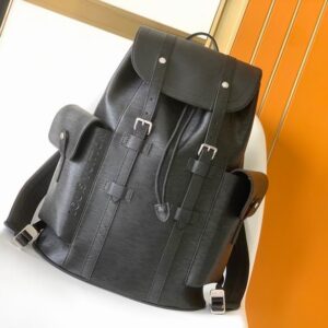 Louis Vuitton Black Epi Leather Christopher PM Backpack