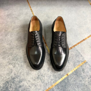 Louis Vuitton Black Matte Epi Derby Shoes