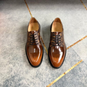 The Louis-Vuitton-Brown-Monogram-Derby-Shoes-