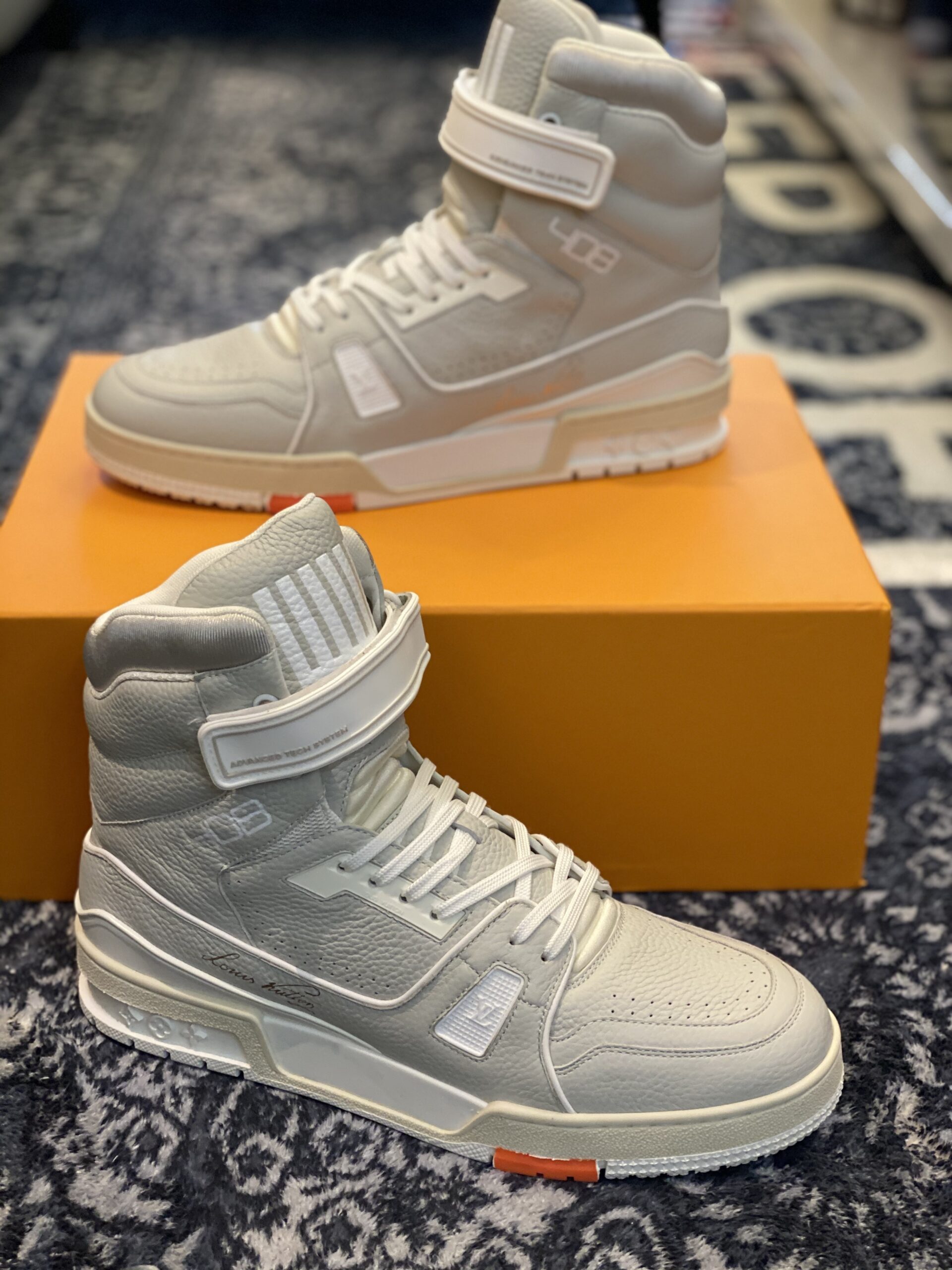 Louis Vuitton LV Trainer Sneaker- High Beige - Image 2