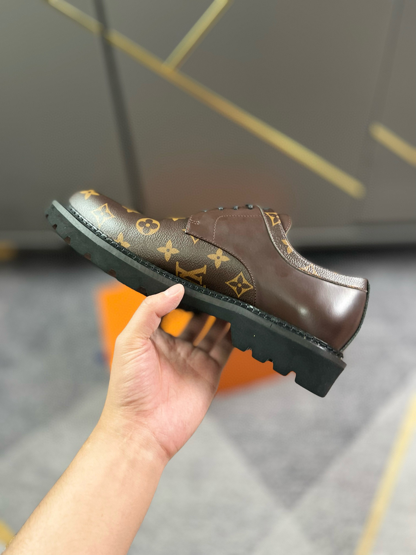 Louis Vuitton Monogram Eclipse Canvas Derby Shoe - Image 4