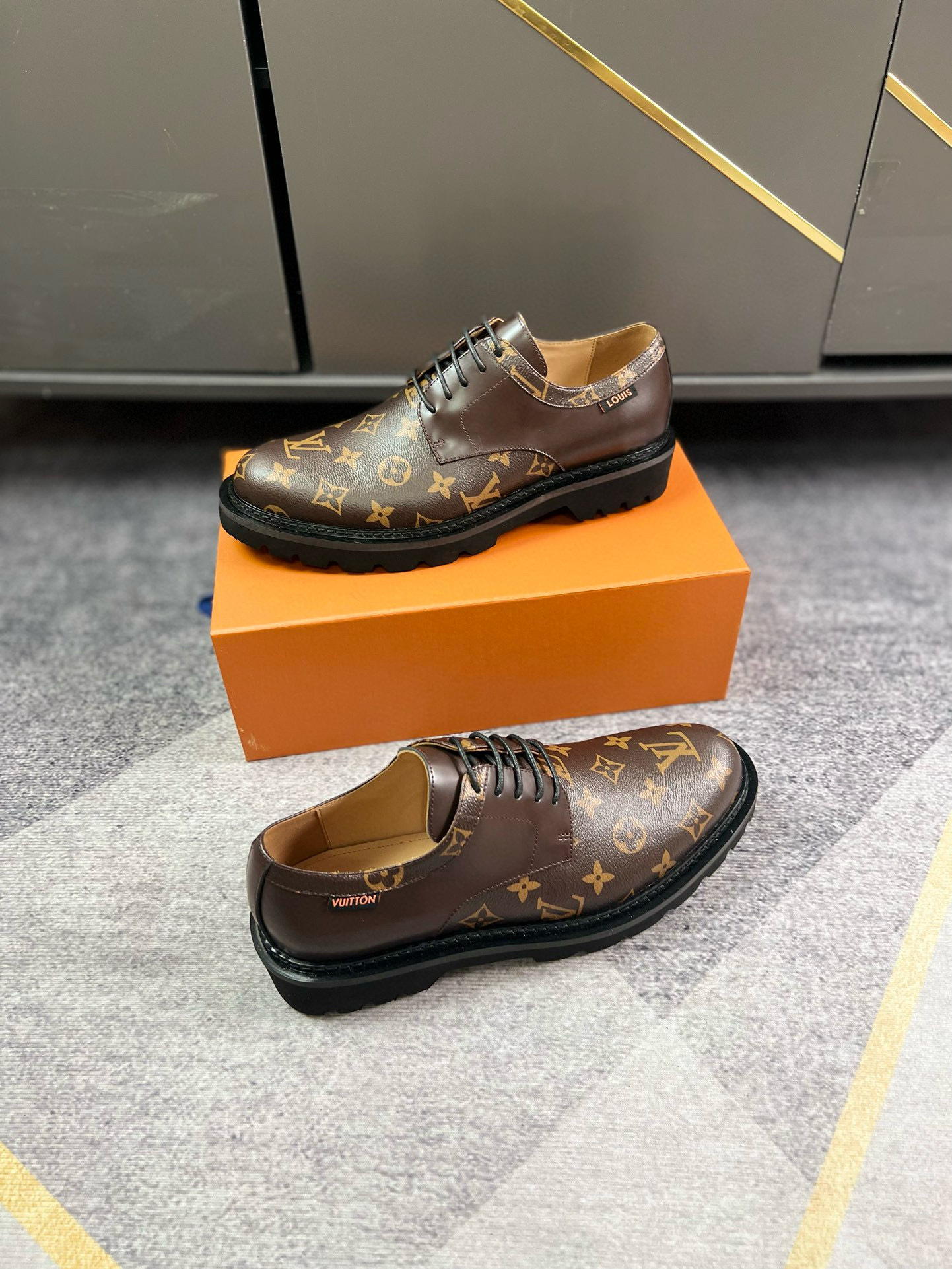 Louis Vuitton Monogram Eclipse Canvas Derby Shoe - Image 2