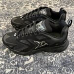 Side View: Pair of Louis-Vuitton-Runner-Tatic-Black sneakers