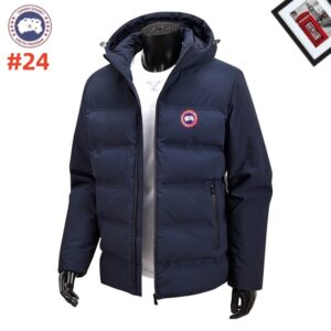 A high-quality Navy Blue Expedition Puffer Jacket with a quilted design and protective winter hood.