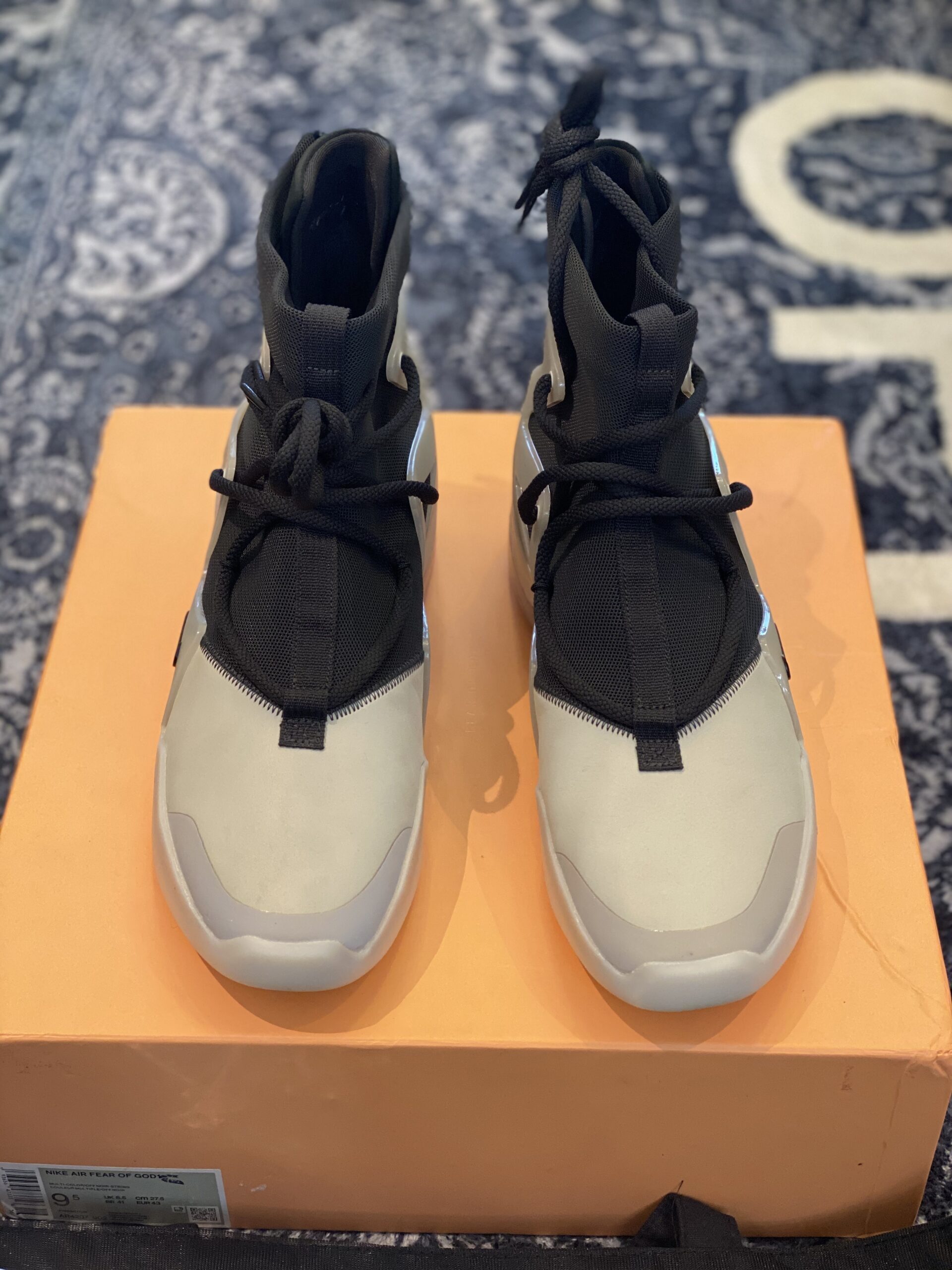 Nike Air Fear of God 1 Black White - Image 4