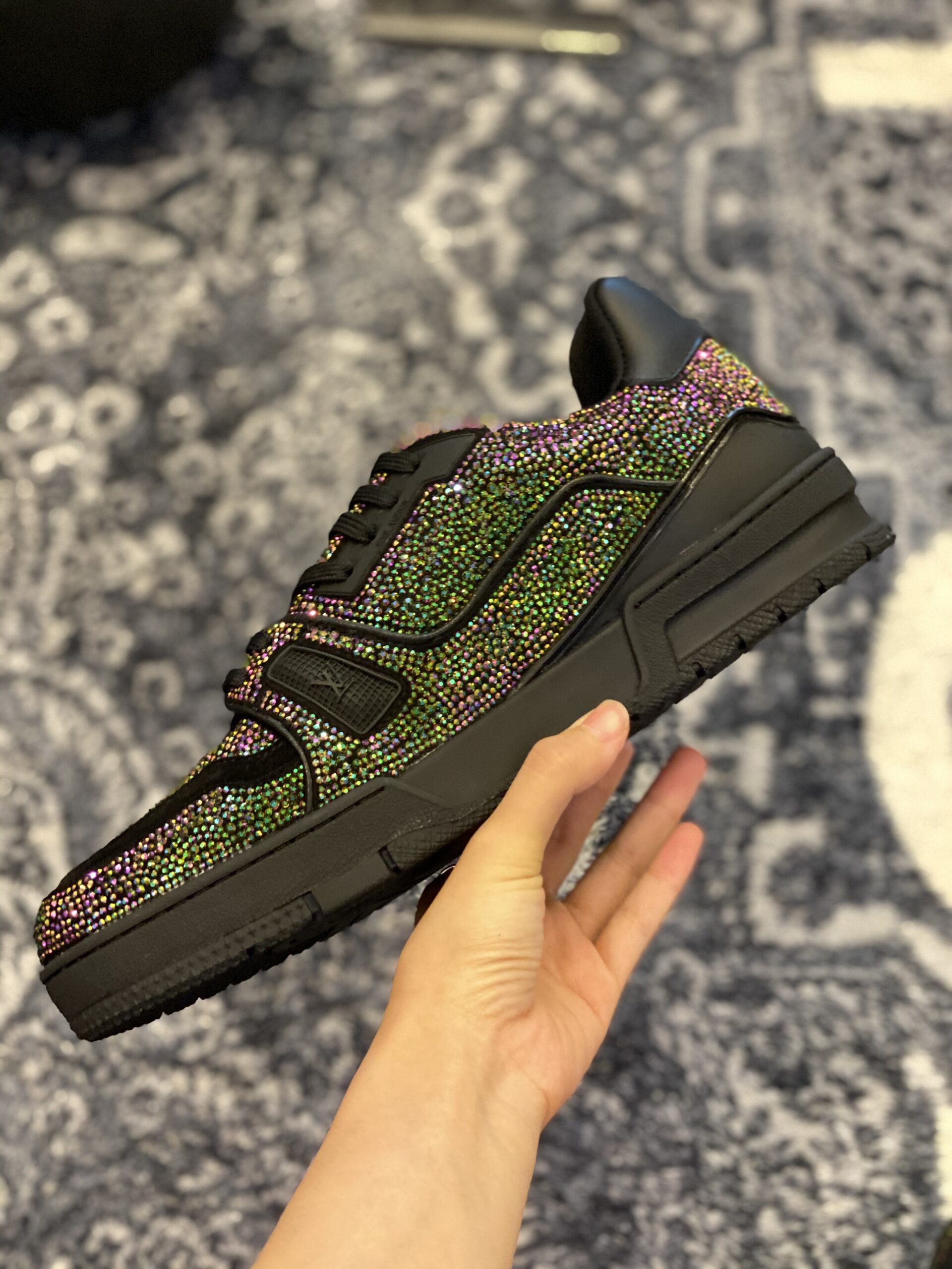 Louis Vuitton LV Trainer Black Strass - Image 2