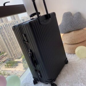 Rimowa Black Aluminum Multi Size Suitcase