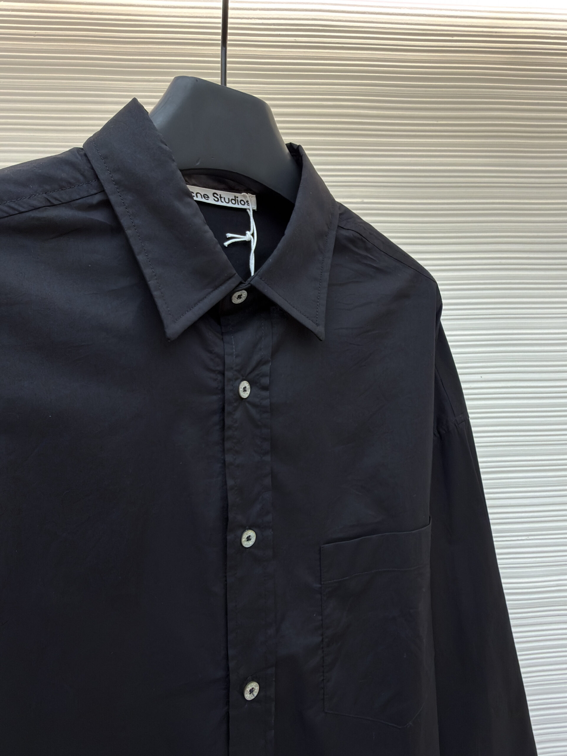 Acne Studios Black Oversized Shirt - Image 2