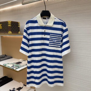 Louis Vuitton Blue White Polo Shirt